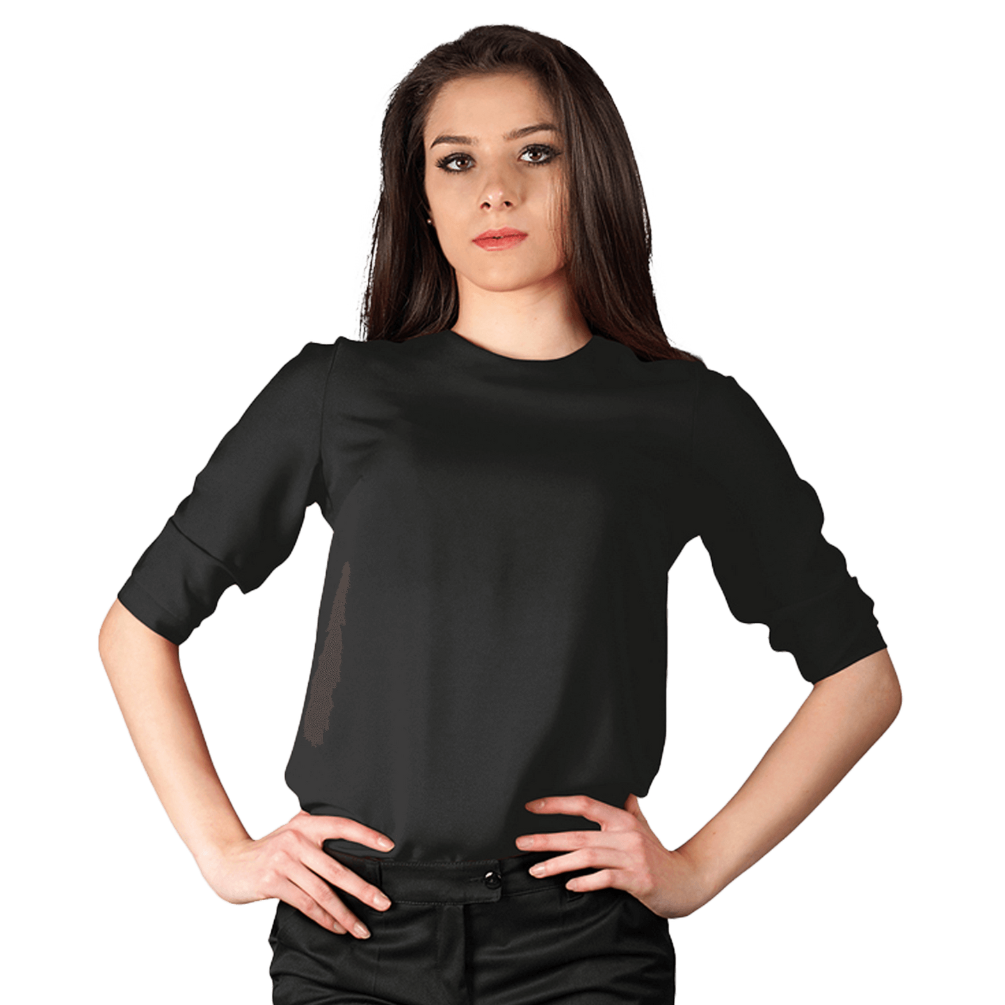 Bluză pentru femei IVON NEGRU - 1
