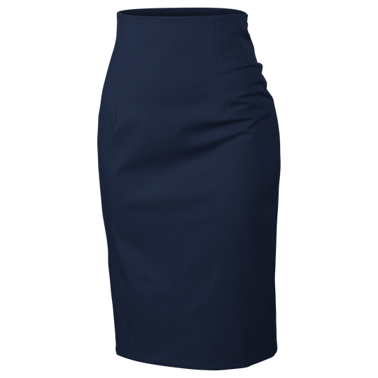 Дамска пола с висока талия TEA NAVY