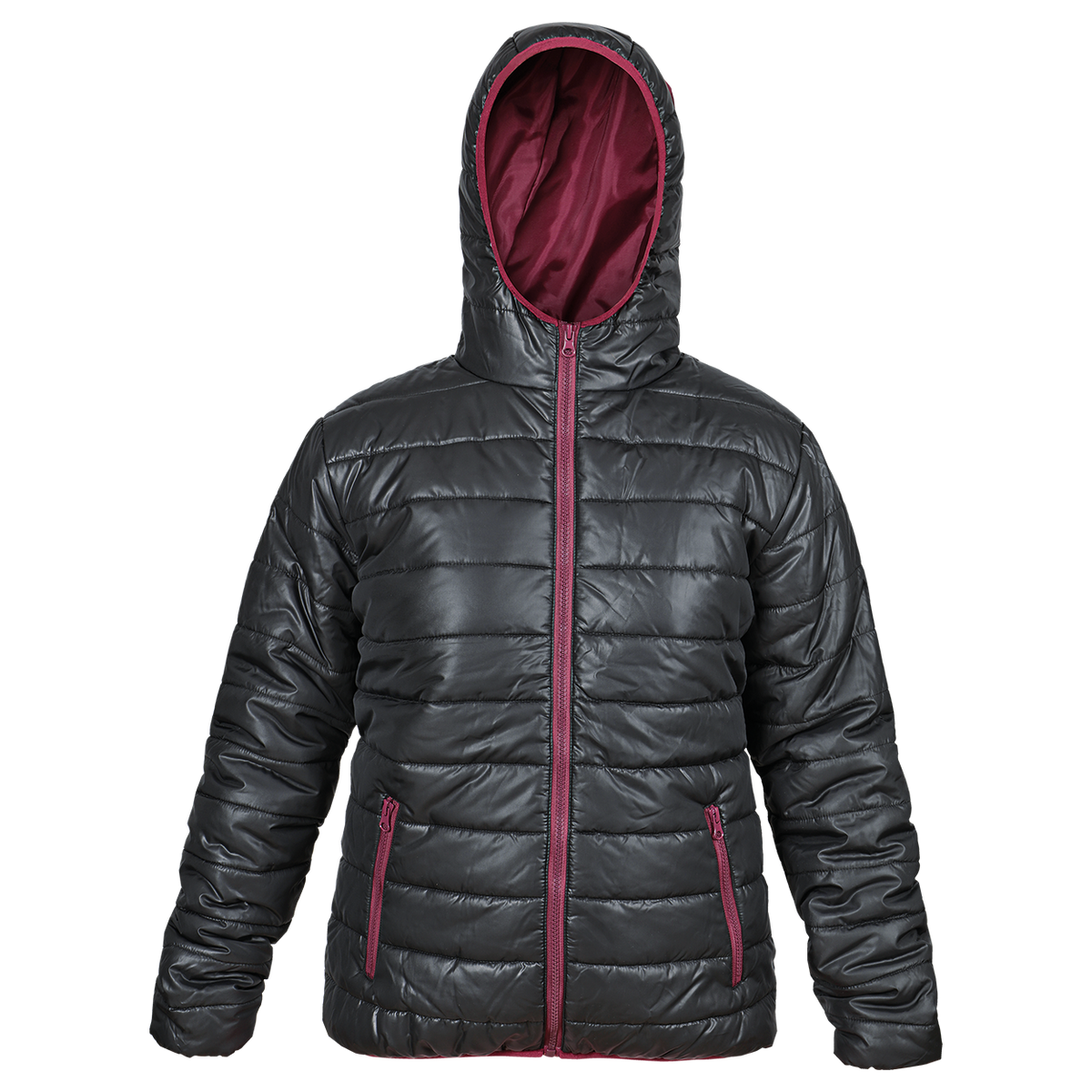Γυναικείο μπουφάν FLASH BLACK/BORDEAUX