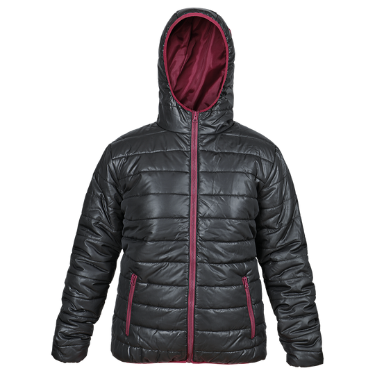 Γυναικείο μπουφάν FLASH BLACK/BORDEAUX