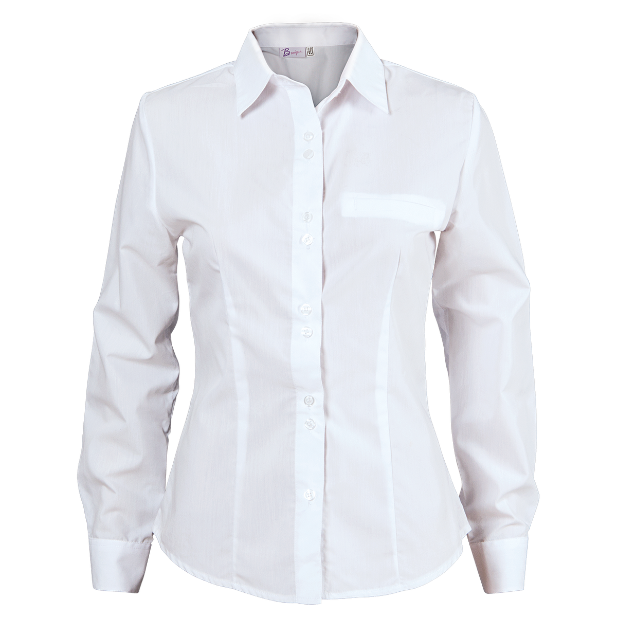 Γυναικείο μακρυμάνικο πουκάμισο ELEGANCE B WHITE