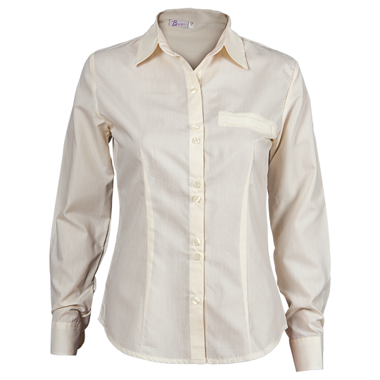 Lady's long sleeve shirt ELEGANCE CHAMPAGNE