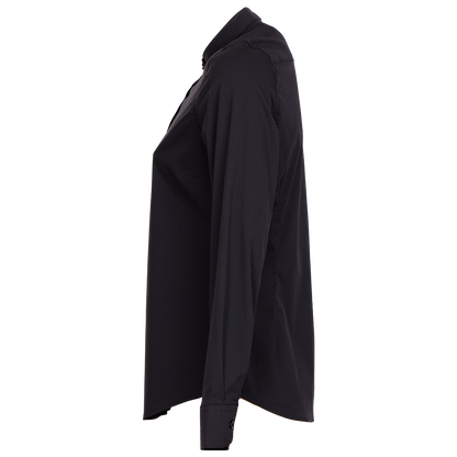 Cămașă pentru femei cu stand guler VELILLA NEGRU - 3