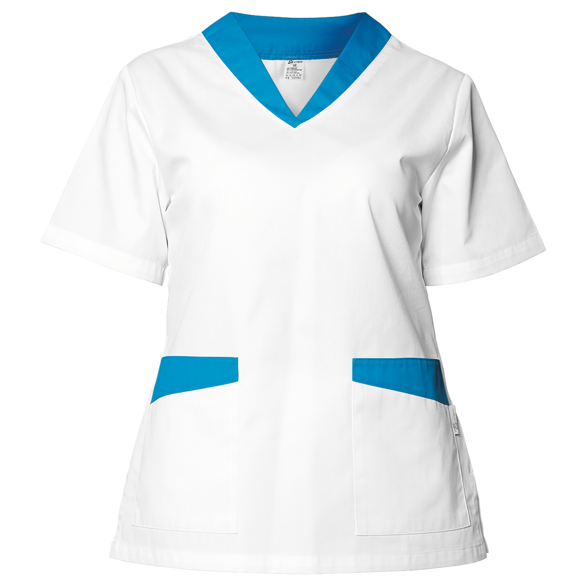 Дамска медицинска туника FABIANA WHITE/BLUE