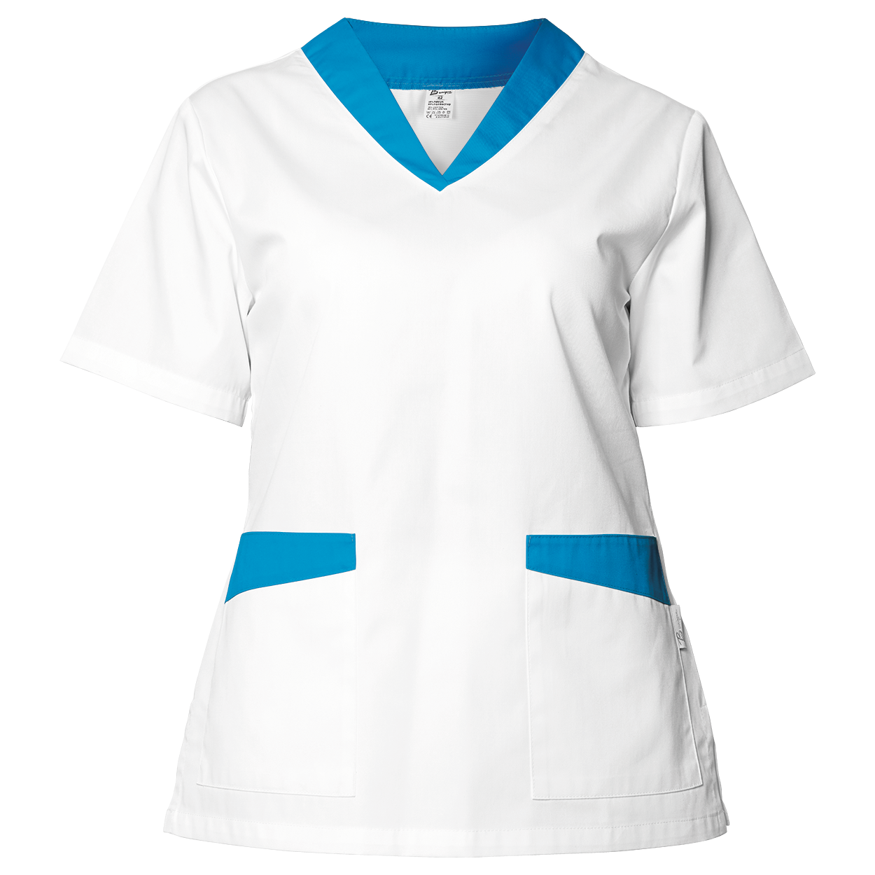 Дамска медицинска туника FABIANA WHITE/BLUE
