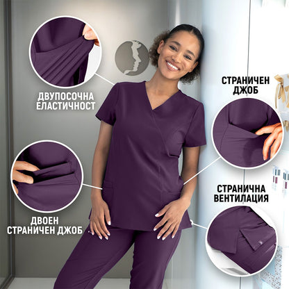 Tunica medicală de damă NOBBY VIOLET - 3