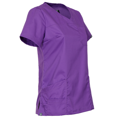 Дамска медицинска туника VICTORIA DARK PURPLE - 5