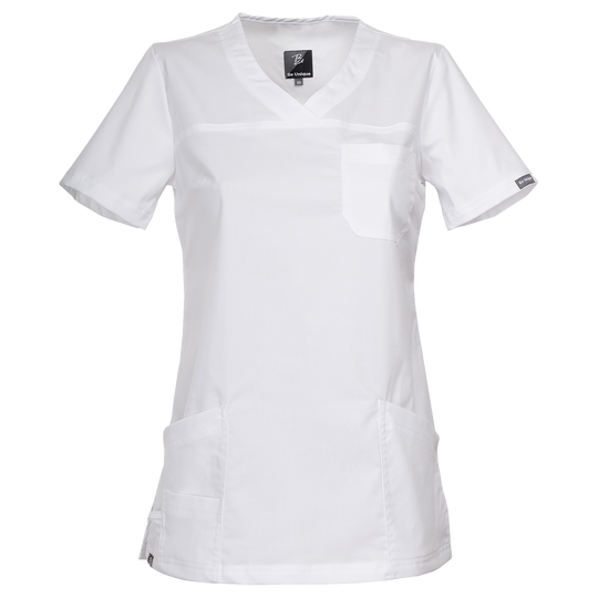 Tunică medicală pentru femei VICTORIA ALB - 1