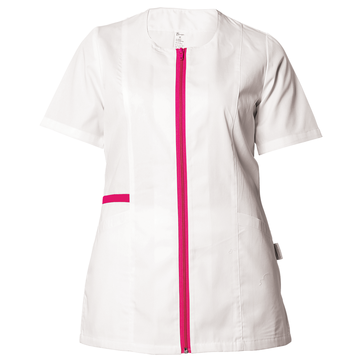 Γυναικεία Ιατρική Μπλούζα άσπρο ZAIRA WHITE/DARK PINK
