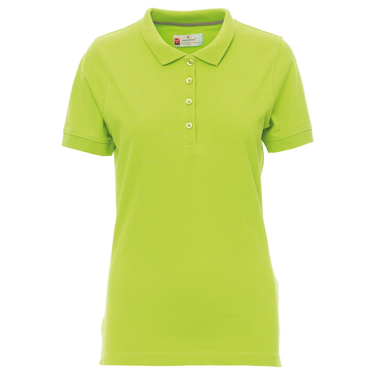 Дамска тениска с яка PAYPER VENICE ACID GREEN