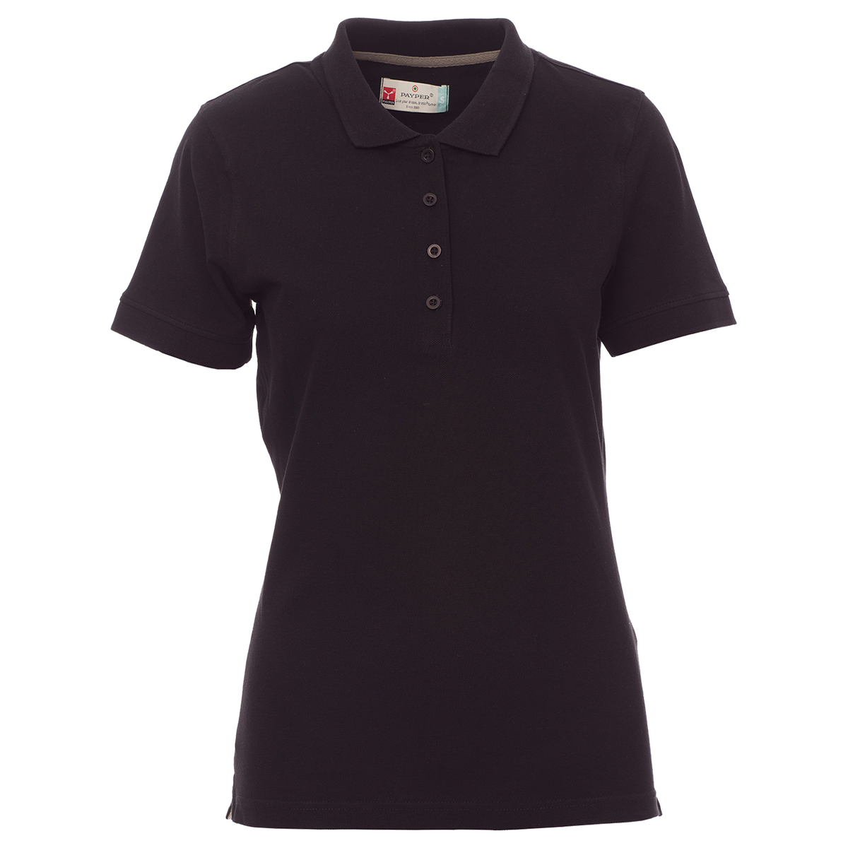 Lady's polo t-shirt PAYPER VENICE BLACK