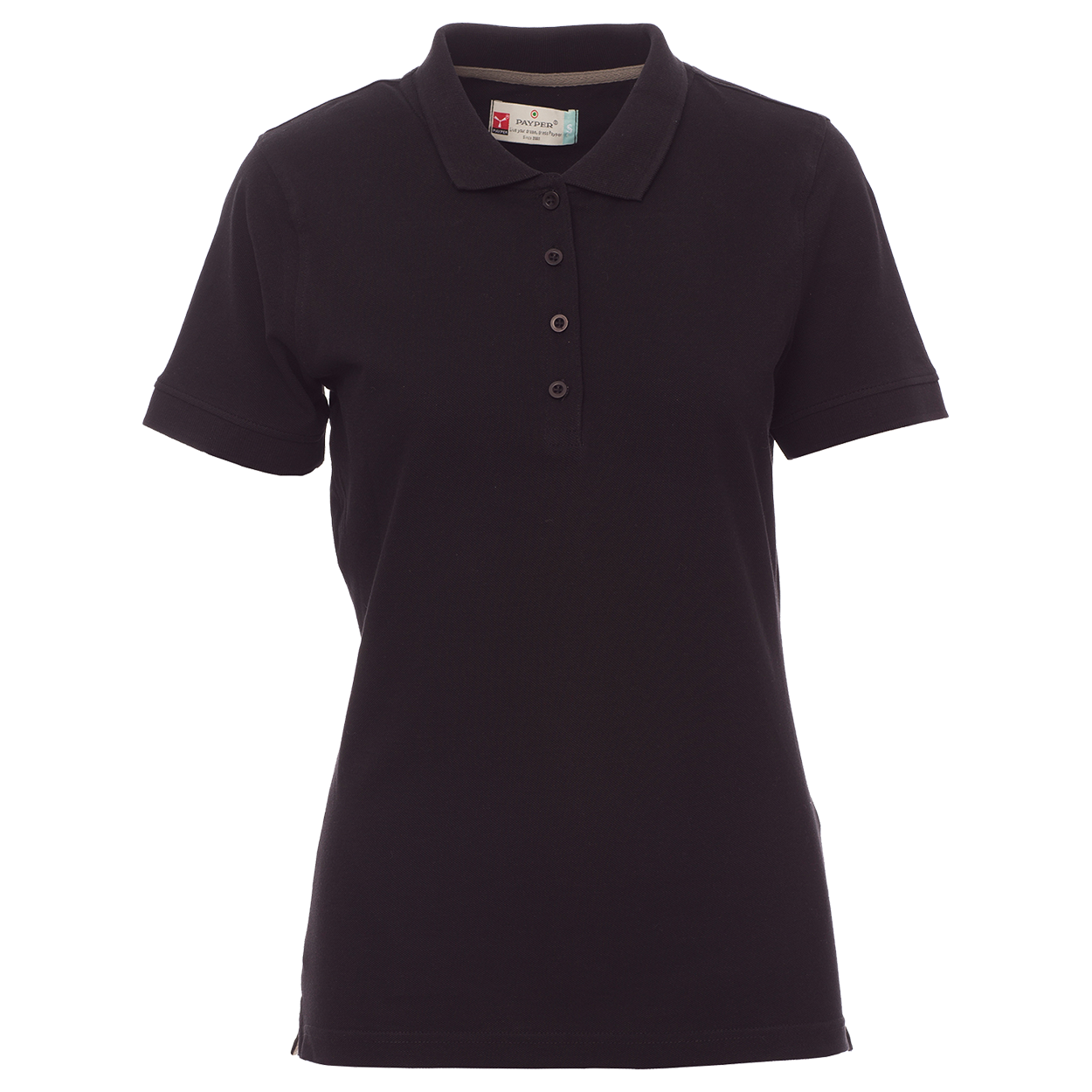 Lady's polo t-shirt PAYPER VENICE BLACK