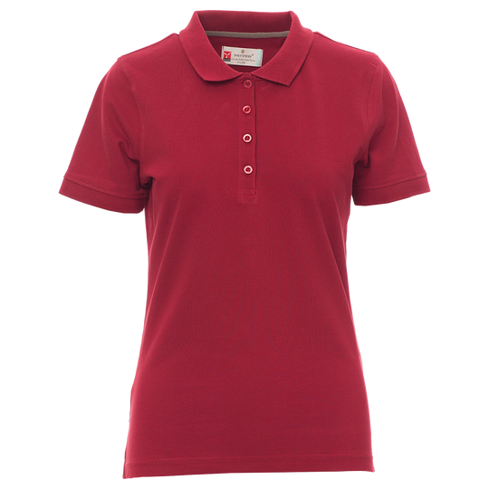 Lady's polo t-shirt PAYPER VENICE BORDEAUX