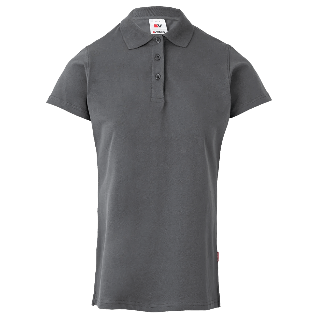 Tricou dama cu guler VELILLA GRI - 1