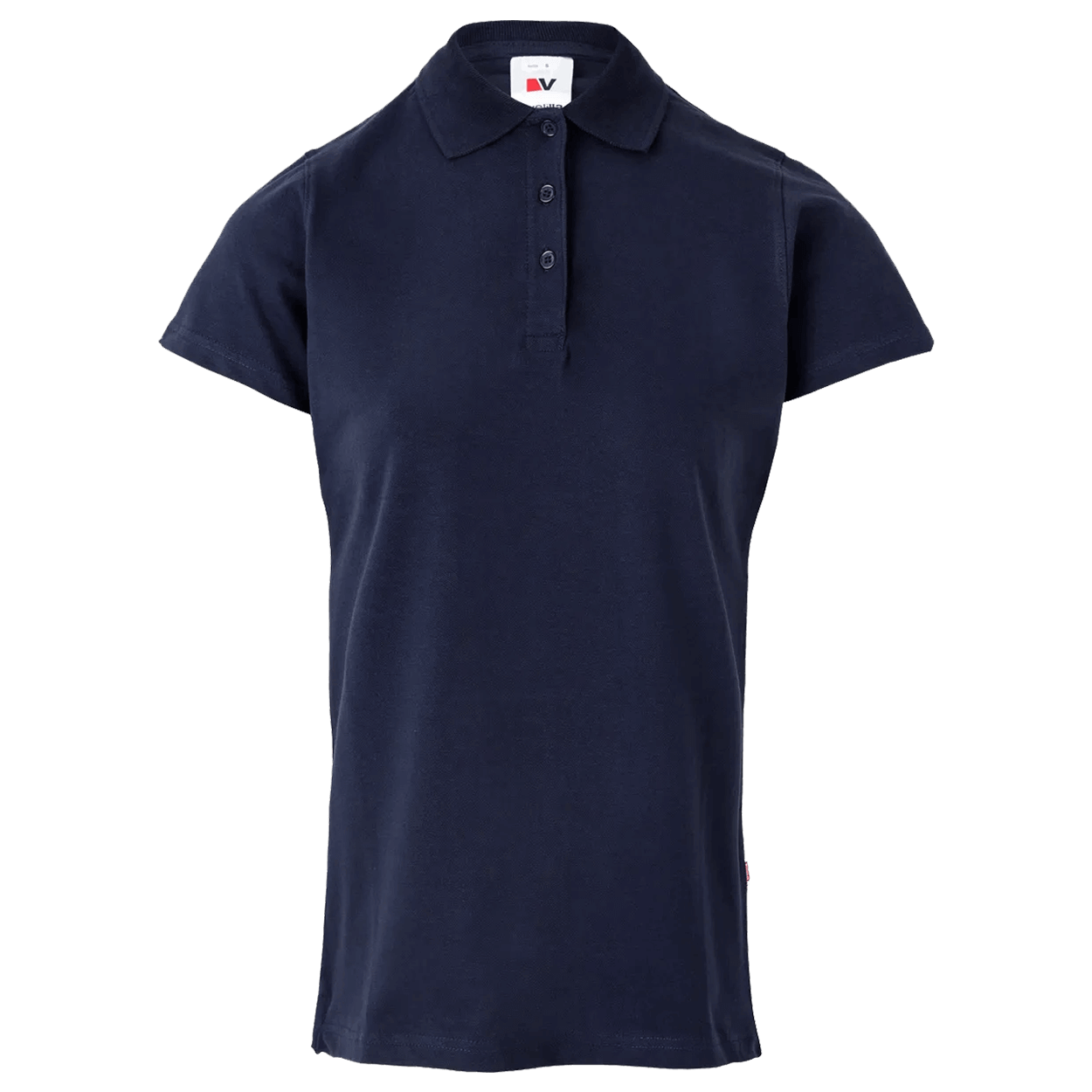 Tricou dama cu guler VELILLA ALBASTRU MARIN - 1