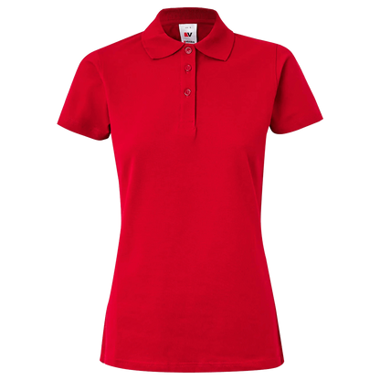 Tricou dama cu guler VELILLA ROȘU - 1