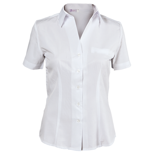 Lady's short sleeve shirt ELEGANCE WHITE