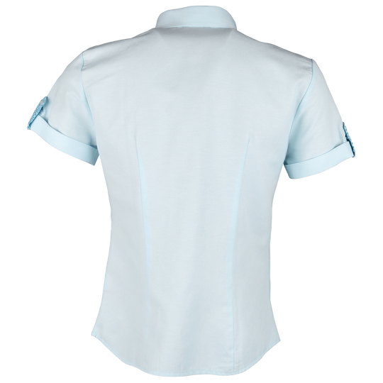 Lady's short sleeve shirt GABRIELE BLUE - 2