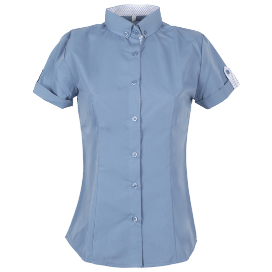 Lady's short sleeve shirt PORTO FINO BLUE