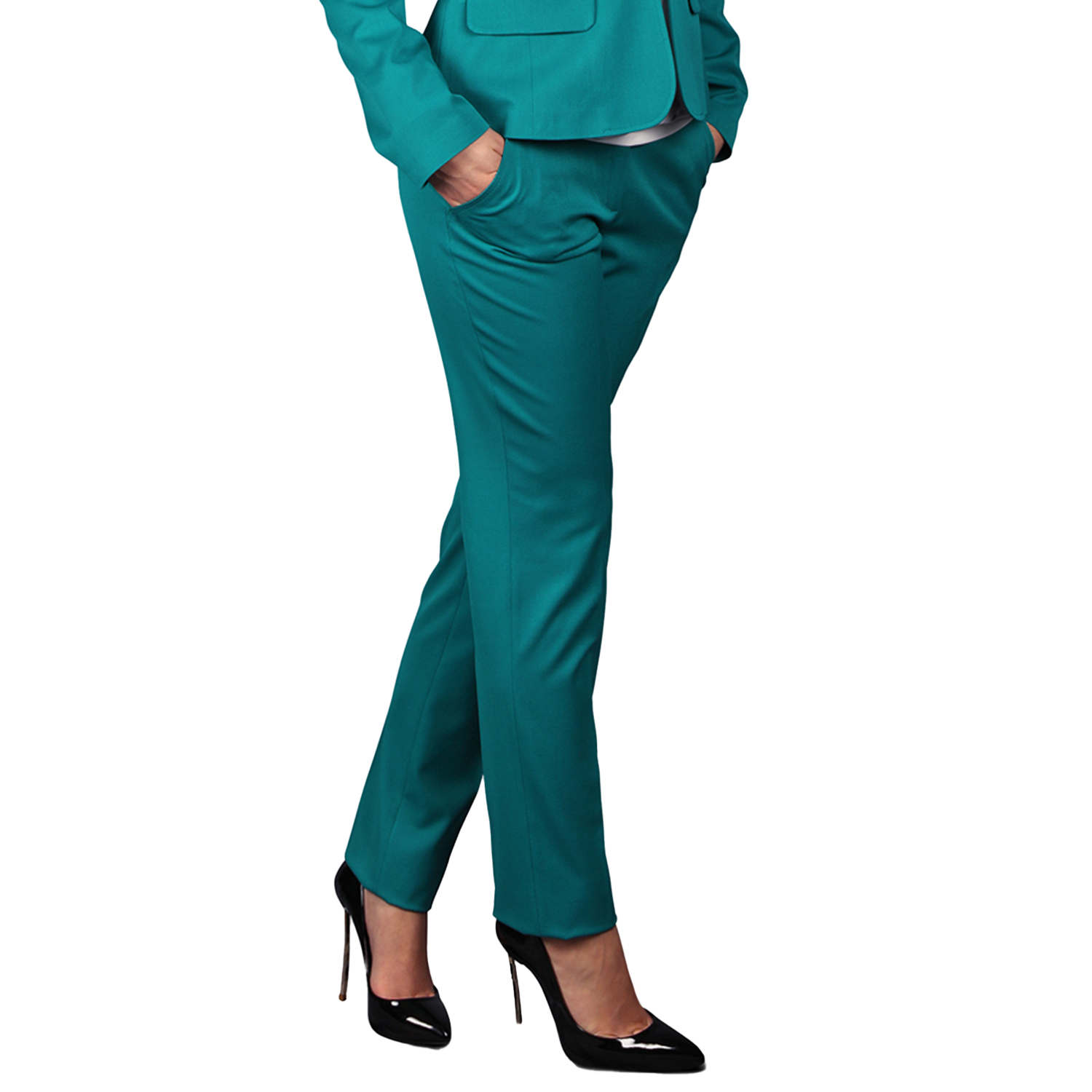 Pantaloni pentru femei KARINA PETROL - 2