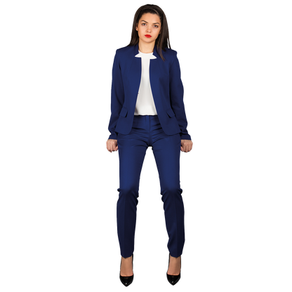 Γυναικείο παντελόνι κοστουμιού KARINA ROYAL BLUE - 2