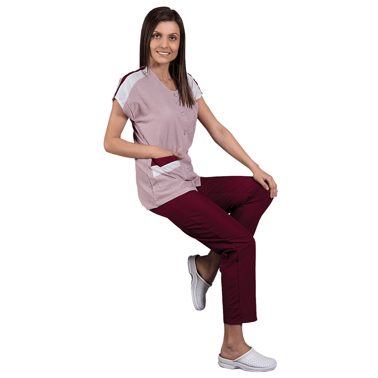 Tunică de lucru pentru femei ZEBRA BURDEAUX - 2