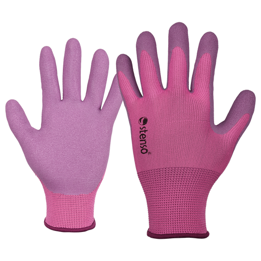 Latex dipped gloves CATTLEY PURPLE