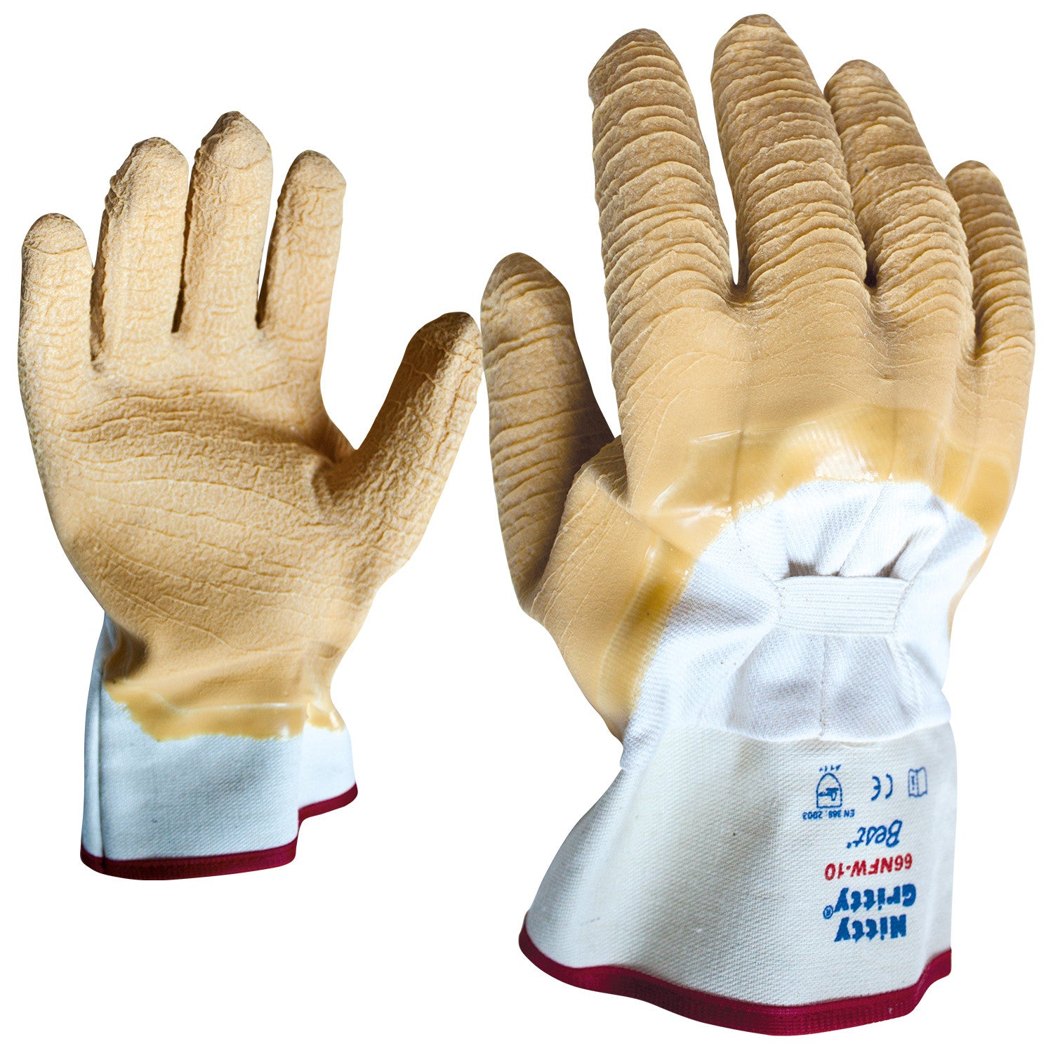 SHOWA 66NFW NITTI GRITTY Latex dipped gloves