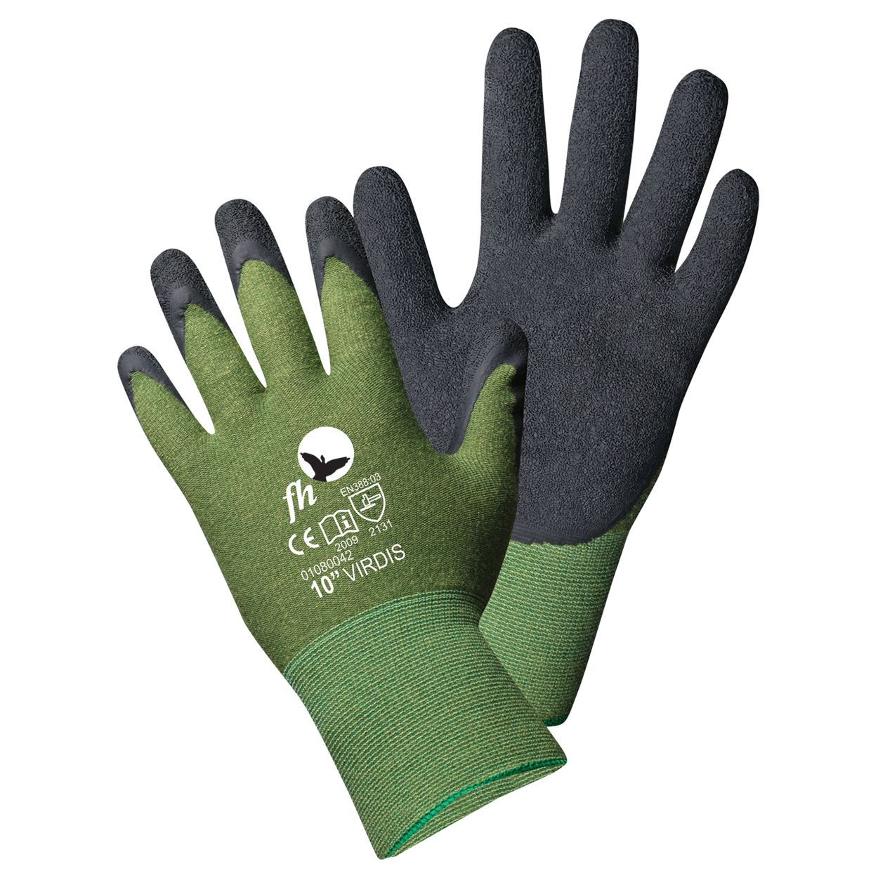 Latex dipped gloves VIRDIS