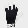 Leather and textile gloves GILT BLACK - 1
