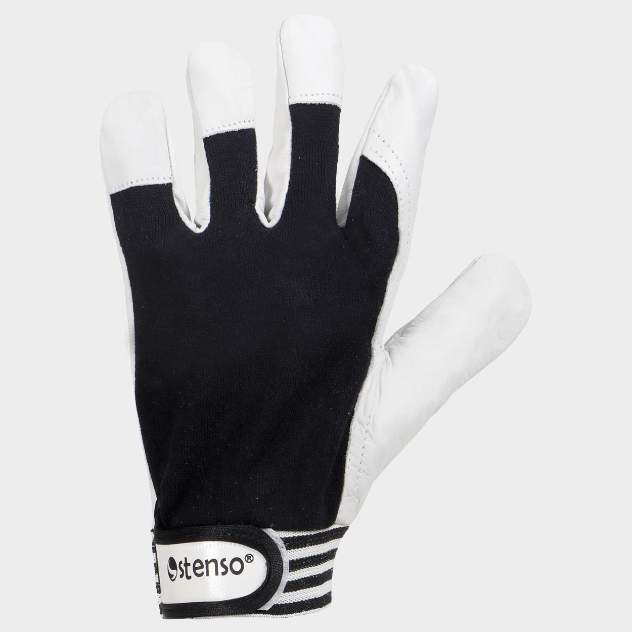 Leather and textile gloves GILT BLACK - 1