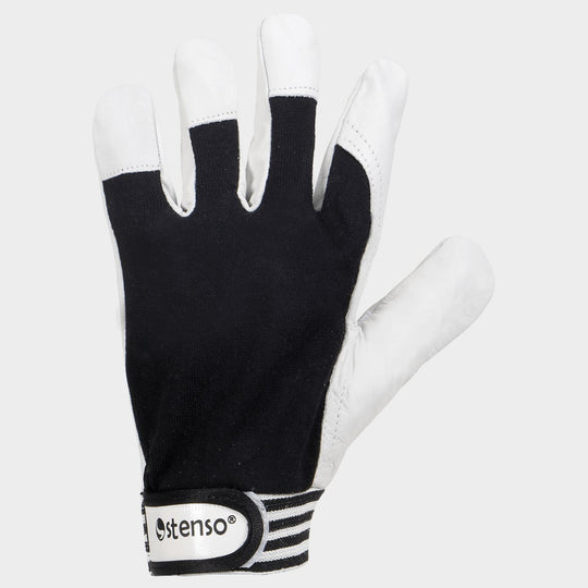 Mănuși din piele și material textil GILT NEGRU - 1