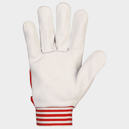 Leather and textile gloves GILT RED - 2
