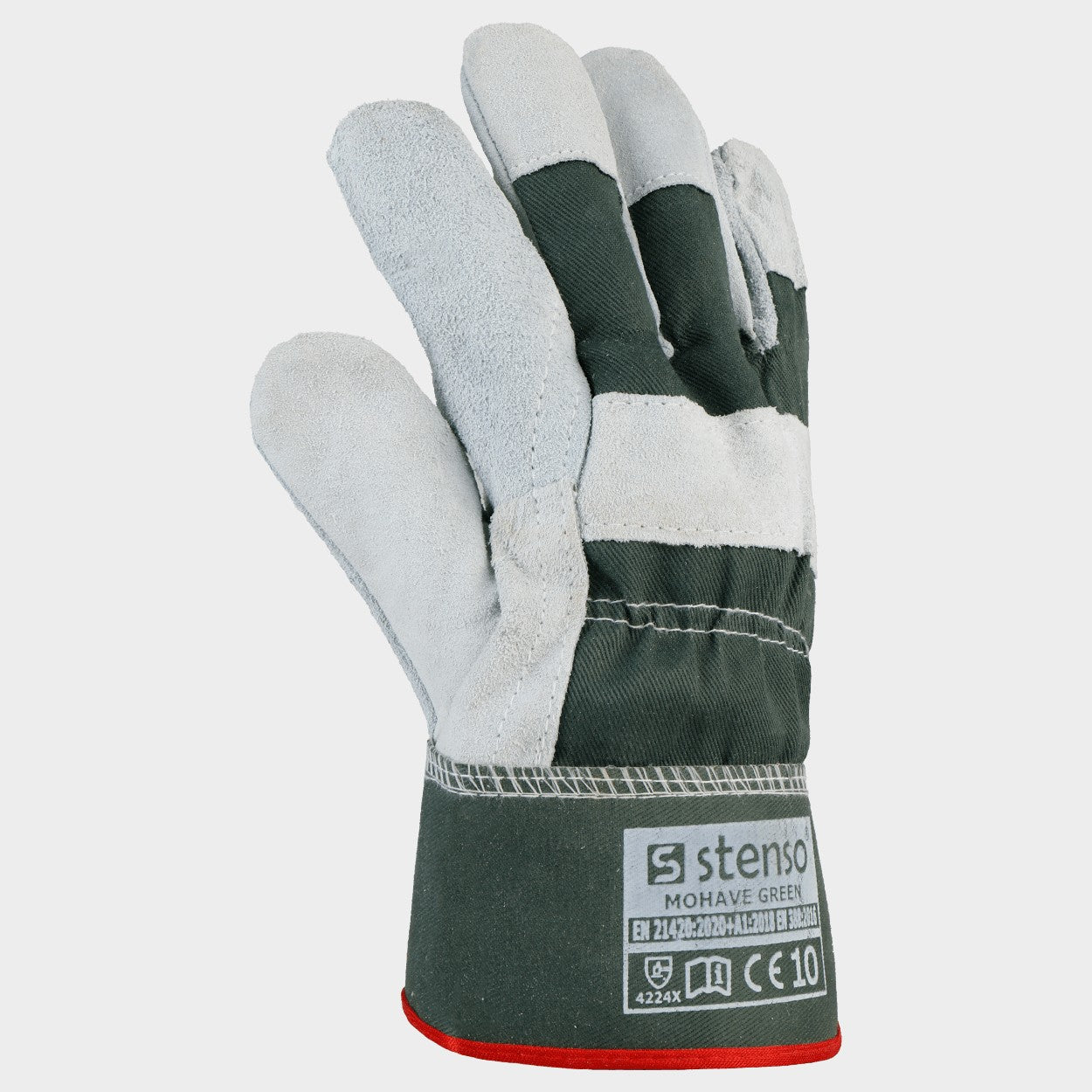 Mănuși din piele și material textil MOHAVE VERDE - 4