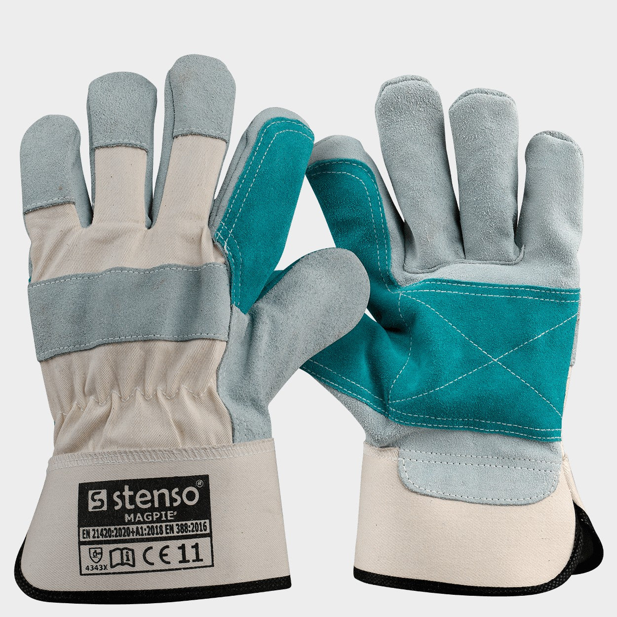 Leather and textile gloves NAVARRE - 1