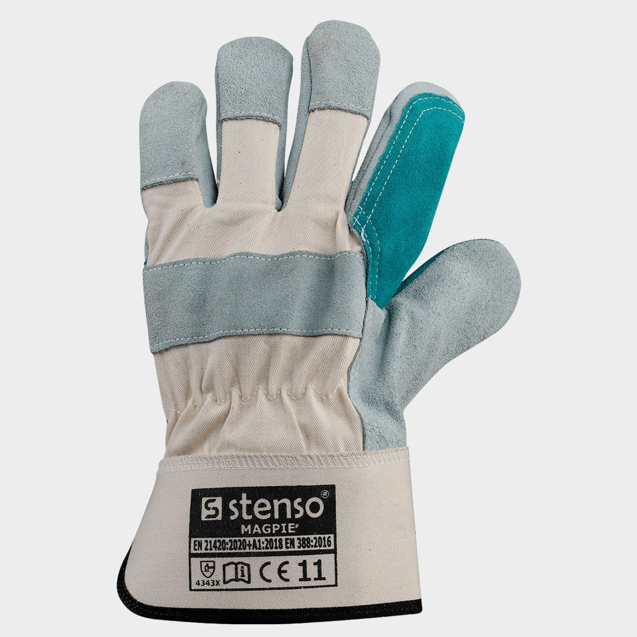 Leather and textile gloves NAVARRE - 4