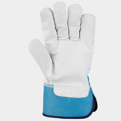 Mănuși din piele și material textil THOMSON ALBASTRU PETROL - 3