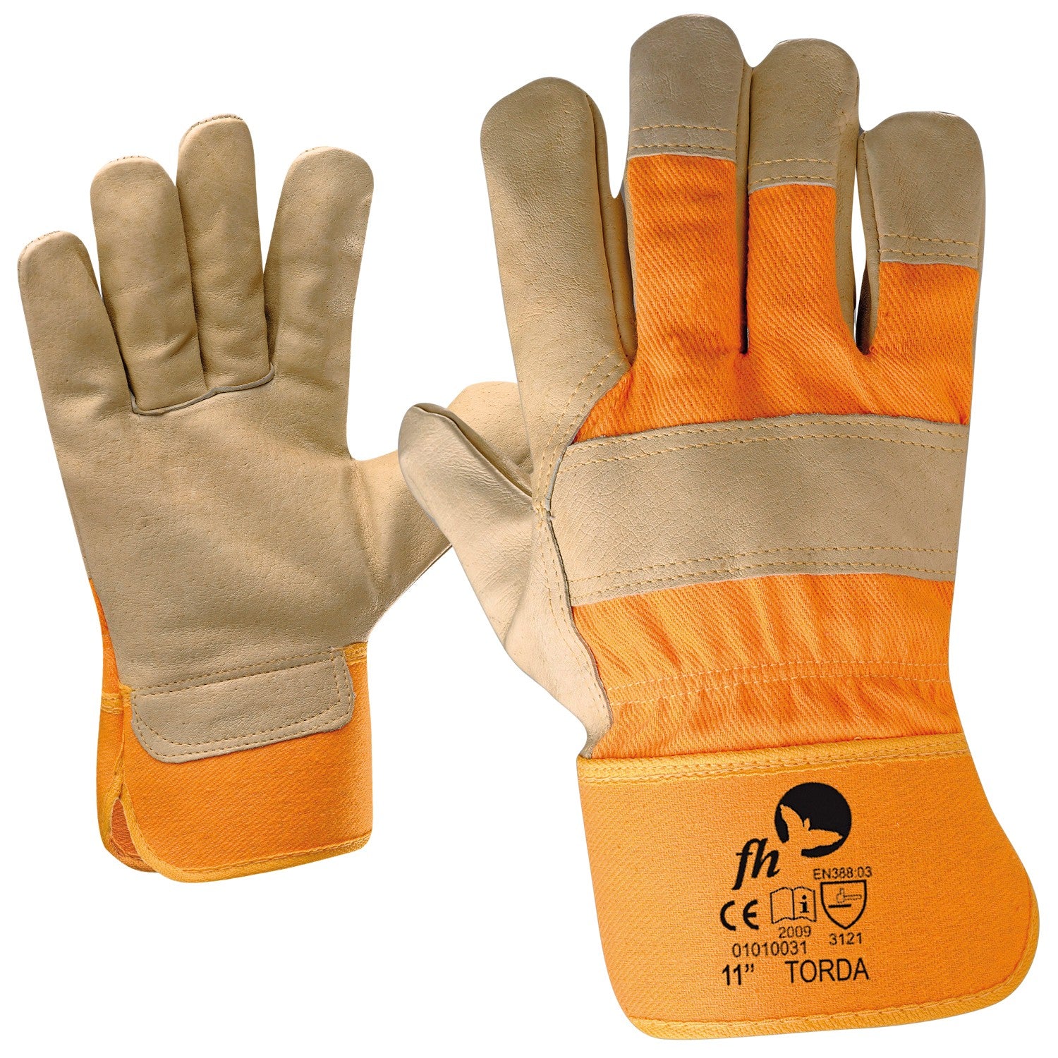 Leather and textile gloves TORDA