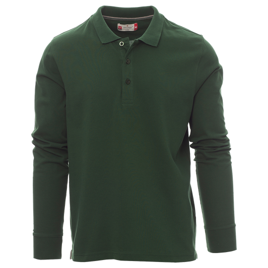 Long sleeve polo t-shirt PAYPER FLORENCE GREEN