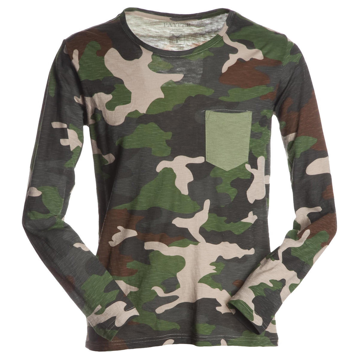 Bluză cu mânecă lungă PAYPER LIVING CAMUFLAJ