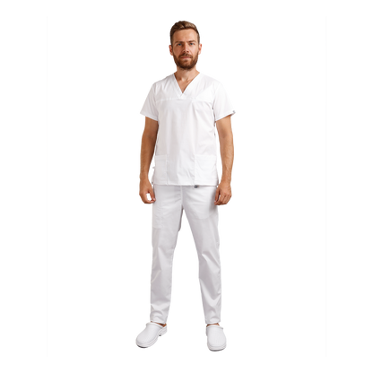 Pantaloni medicali TONY ALB - 11