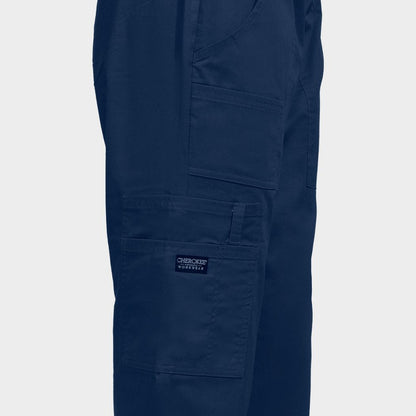 Pantaloni medicali CHEROKEE MR CARGO ALBASTRU ÎNCHIS WWE4005 - 5