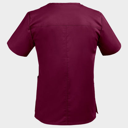 Ιατρική μπλούζα CHEROKEE V-NECK BORDEAUX WWE4725 - 2