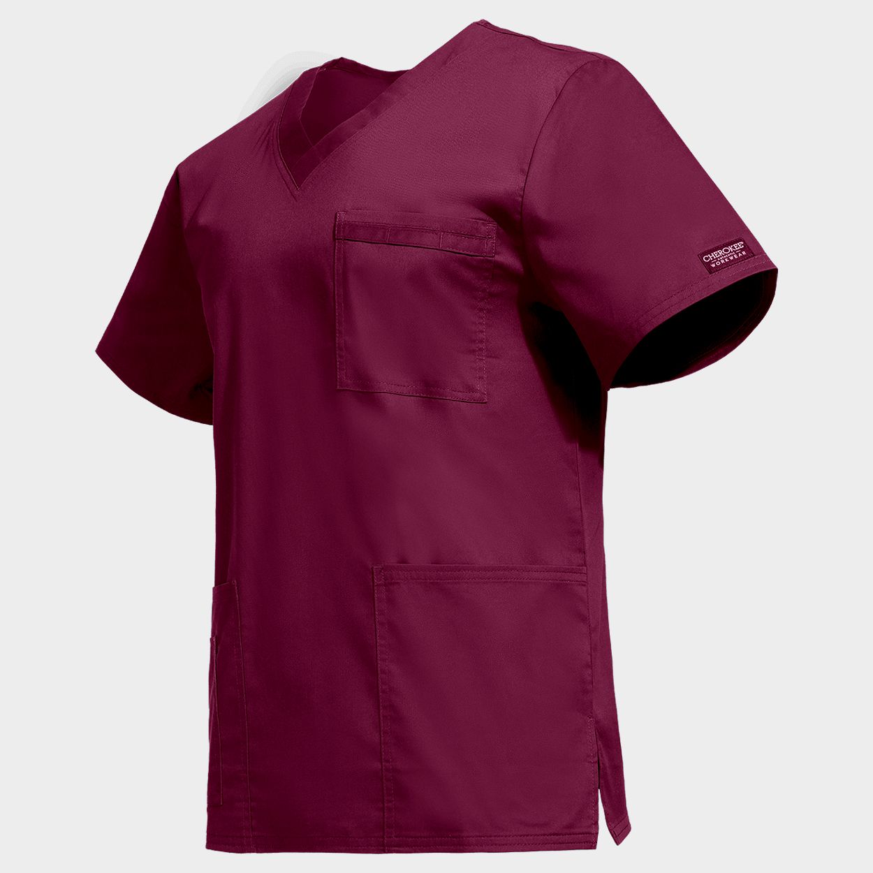 Ιατρική μπλούζα CHEROKEE V-NECK BORDEAUX WWE4725 - 3