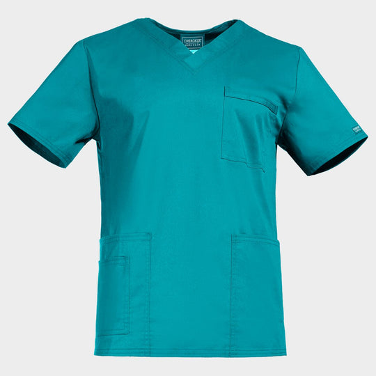 Tunică medicală CHEROKEE V-NECK PETROL DESCHIS WWE4725 - 1
