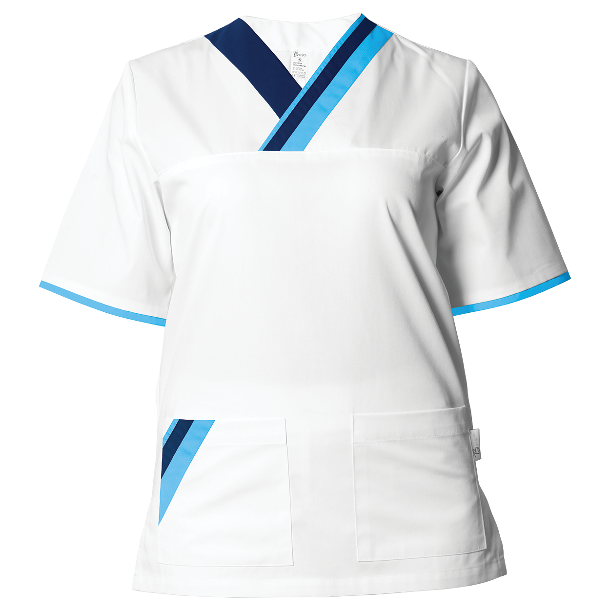 Медицинска туника MARCEL WHITE/BLUE - 1