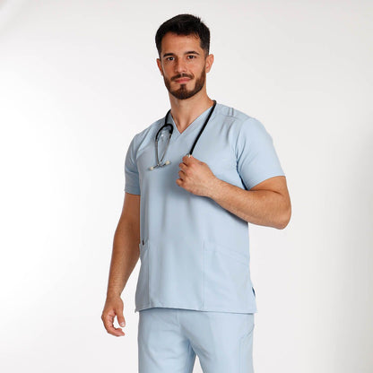 Tunică medicală MONI LIGHT BLUE - 2
