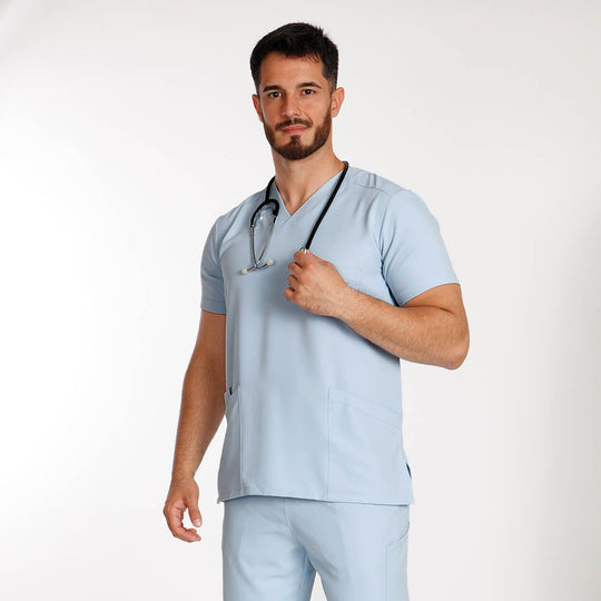 Tunică medicală MONI LIGHT BLUE - 2