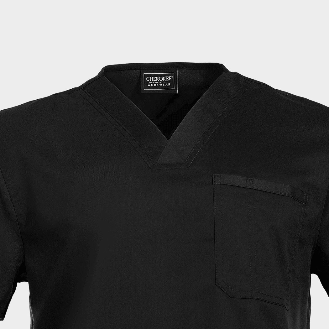Мъжка медицинска туника CHEROKEE V-NECK BLACK WWE670 - 6
