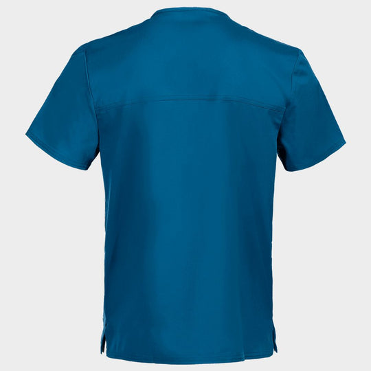 Men's medical tunic CHEROKEE V-NECK CARIBBEAN BLUE WWE670 - 2
